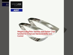 Trọng lượng 0,8kg/cặp Thép không gỉ ghế thợ cắt tóc đệm tay để cải thiện khả năng cơ động và kiểm soát