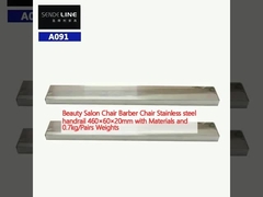 ghế salon sắc đẹp ghế cắt tóc thép không gỉ 460 × 60 × 20mm với vật liệu và 0,7kg / cặp trọng lượng