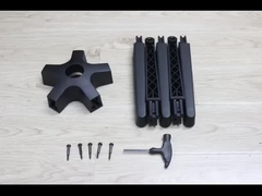 Phân hủy ghế bàn chân Cơ sở xoay 115mm Chiều cao BIFMA Test Bao bì riêng lẻ