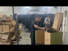 Nhà máy bán buôn ghế văn phòng nylon đen Cơ sở xoay với hỗ trợ lưng và bánh xe