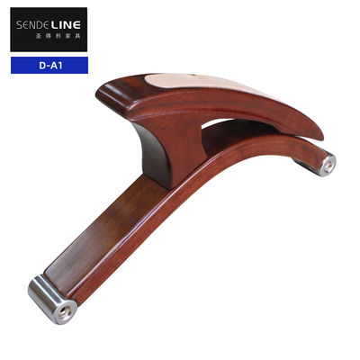 Giá tốt Văn phòng Nhà ghế gỗ Armrest Đỏ nâu Solid Wood Chair Arm trực tuyến