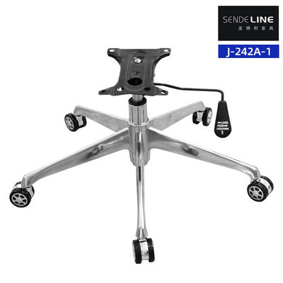 5 Star Metal Office Chair Wheel Base Aluminium Alloy Điều chỉnh chiều cao bền