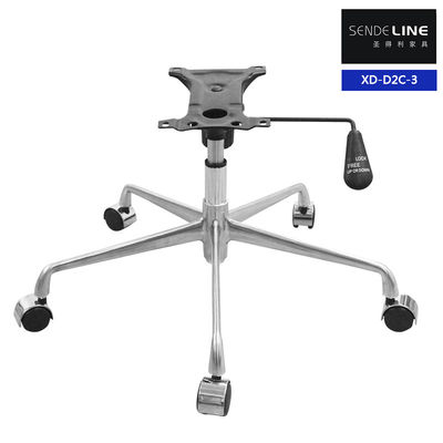 Giá tốt Modern Ergonomic Caster Chair Base Alloy Aluminum Wheel Base Cho ghế văn phòng trực tuyến