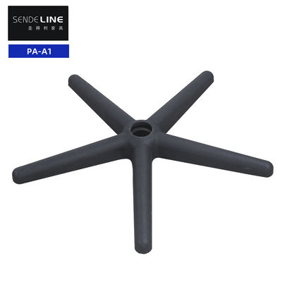 Đen trắng Nylon 5 sao ghế văn phòng cơ sở xoay với 360 độ xoay