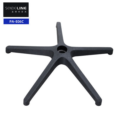 Năm móng ghế văn phòng Cơ sở xoay với hỗ trợ lưng Nylon Five Star Foot