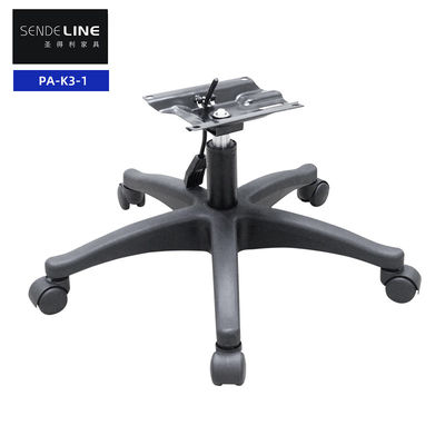Ghế văn phòng xoay cơ sở màu trắng Chân 5 sao được điều chỉnh bằng nylon
