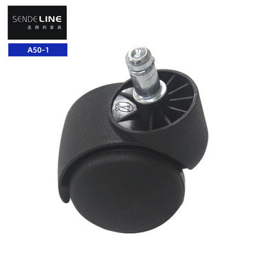 Nylon 50mm bánh xe ghế xoay thay thế vòng tròn / sợi Universal Caster Wheels