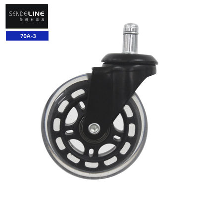 Đổi bánh xe ghế văn phòng kim loại 75mm ghế xoay y tế Đổi bánh xe