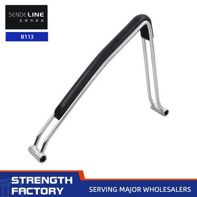 Giá tốt Ghế bàn phổ quát Gỗ tay Electroplate Ghế ergonomic Gỗ tay Chrome trực tuyến