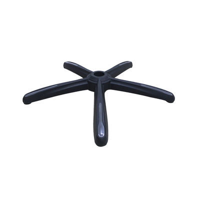Nhà máy 700mm ghế văn phòng nylon đen Cơ sở xoay với hỗ trợ lưng và bánh xe