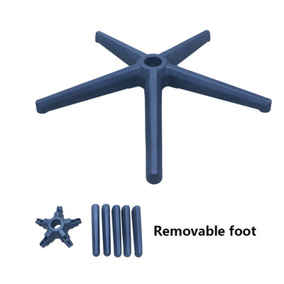 Giá tốt Nhà máy tháo rời Nylon đã vượt qua Bifma thử nghiệm ghế văn phòng quay cơ sở màu đen mô hình chân tháo rời trực tuyến