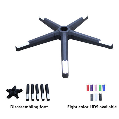 Giá tốt Nhà máy bán buôn ghế văn phòng cơ sở xoay với tháo rời đen nylon Bifma thử nghiệm đường kính 350mm trực tuyến