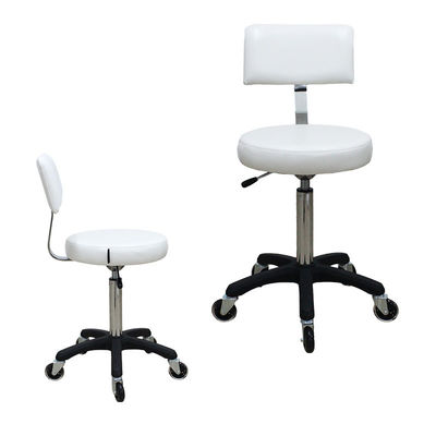 Giá tốt Ghế PU trắng với lưng Style Bar Stool phụ kiện với gối ghế dày 75mm trực tuyến