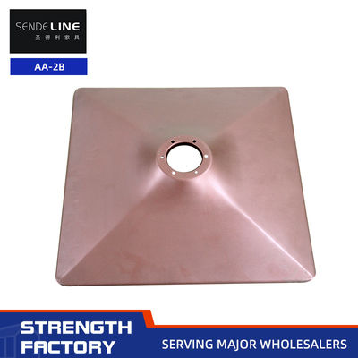 Giá tốt Quảng vuông Cold Plate Stamping ghế cắt tóc cơ sở với màu nâu đỏ tùy chỉnh trực tuyến