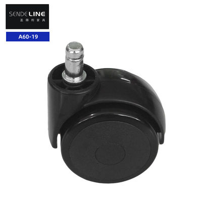 60mm Nylon ghế văn phòng bánh xe thay thế đồ nội thất Mute Casters