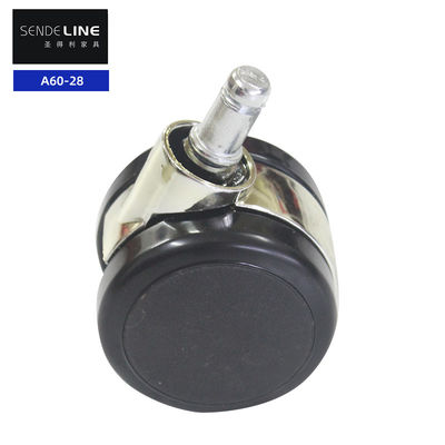 60mm yên tĩnh và bền ghế nylon thay thế bánh xe với thẻ thử nghiệm chèn