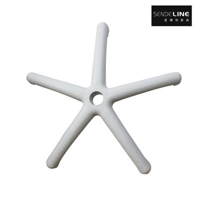 Giá tốt Ghế văn phòng Cơ sở xoay Nylon Ghế 5 sao Chân trắng / Đen PP Nhựa 5 chân trực tuyến