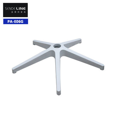 Cơ sở ghế văn phòng nhựa trắng, bán kính 310mm, chân năm sao của ghế văn phòng