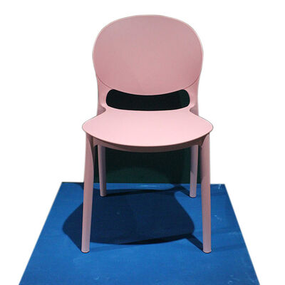 Giá tốt Màu hồng bền ghế nhựa hiện đại ergonomic thoải mái nhẹ xếp chồng cho văn phòng hội nghị khu vực chờ trực tuyến
