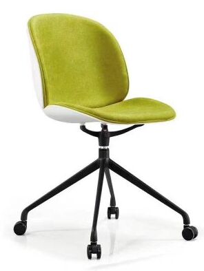 Giá tốt Mô hình phun tích hợp ghế nhựa hiện đại có bánh xe cho phòng chờ văn phòng phòng họp và giải pháp ngồi quán cà phê trực tuyến