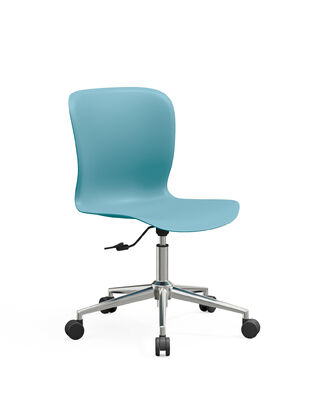 Giá tốt Ghế ăn nhựa hiện đại chân xoay 5 cánh mạ điện, ghế ăn có thể xếp chồng, nhẹ và bền, giải pháp chỗ ngồi đa năng trực tuyến