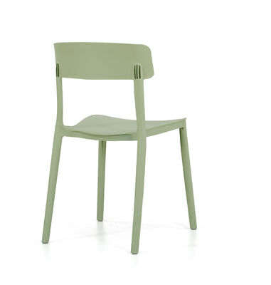Giá tốt Ghế nhựa chân hình trụ rắn được chế tạo bằng PP GF nhập khẩu hoàn hảo cho chỗ ngồi nhà hàng trực tuyến
