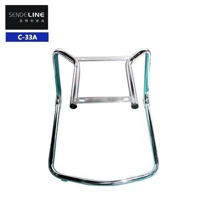 Giá tốt Một chiếc ghế văn phòng hiện đại vững chắc với khung kim loại màu mạ điện, cơ sở ghế văn phòng trực tuyến